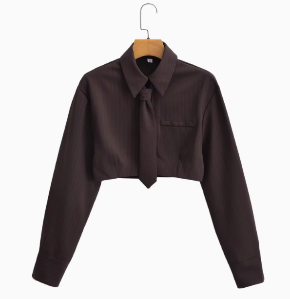 Margaux | Striped Tie-Front Shirt