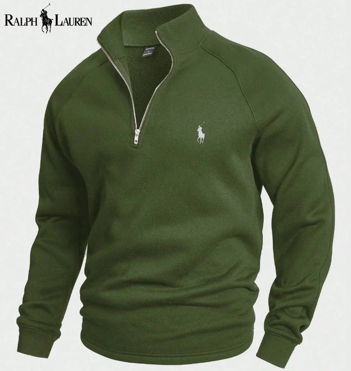 Urbanoval™ Katoenen Half Zip Sweatshirt