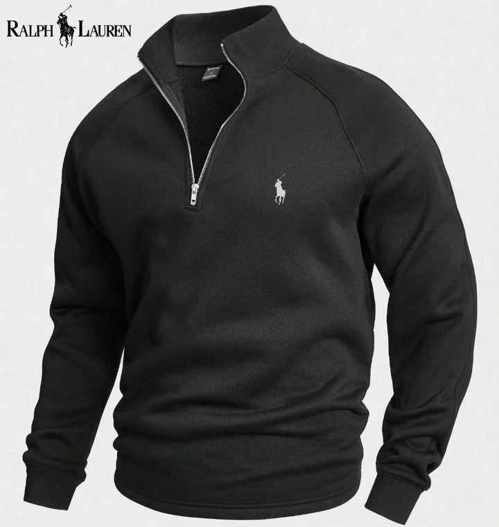 Urbanoval™ Katoenen Half Zip Sweatshirt