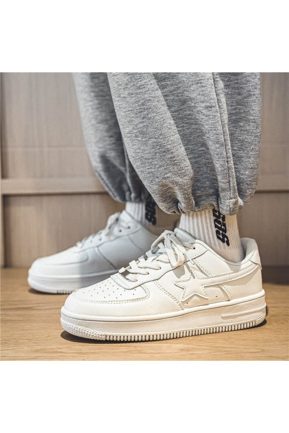 'Triple White' Star Sneaker