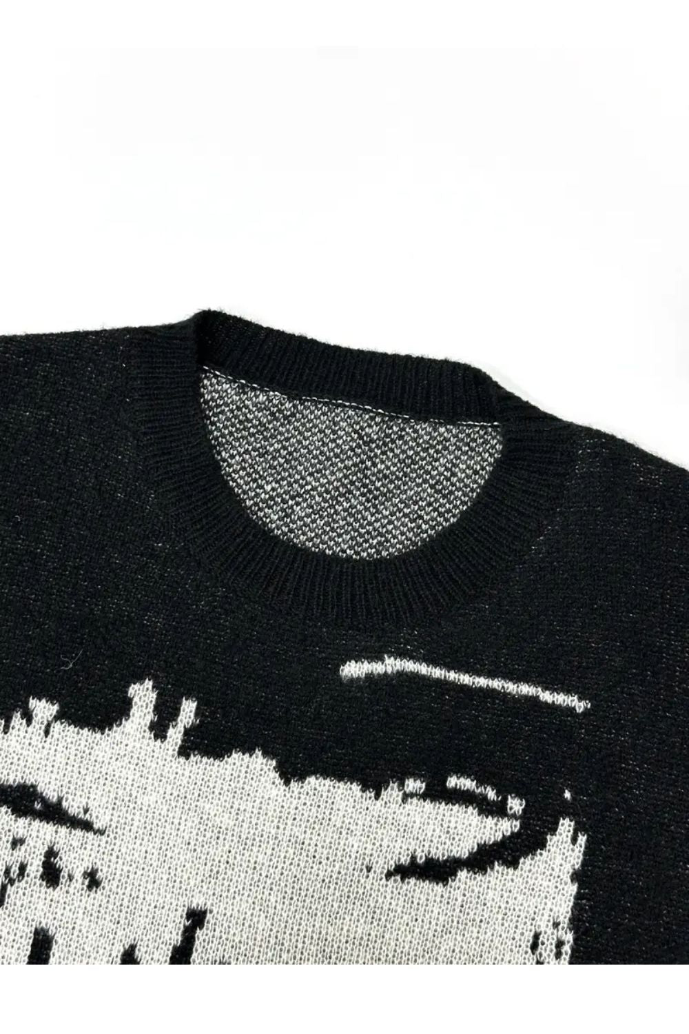 'Telepathy' Graphic Knitted Sweater