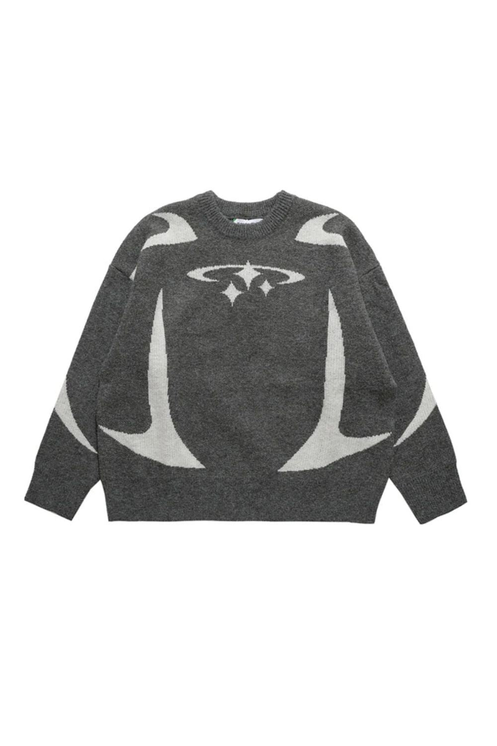 Y2K STARS KNITTED SWEATER