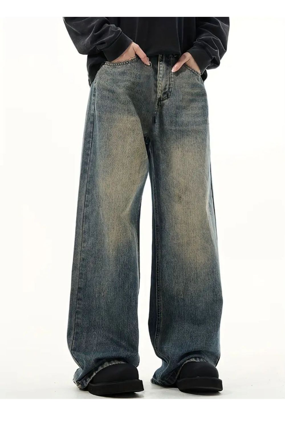 'Belong To The Street' Washed Baggy Jeans