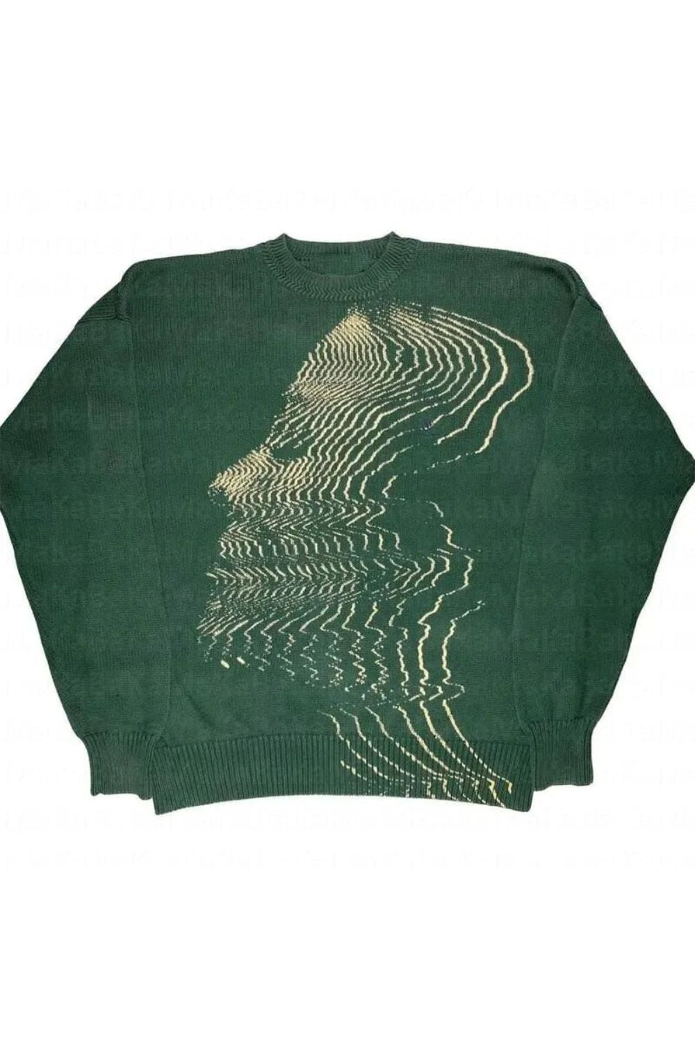 'Vibrations' Graphic Knitted Sweater