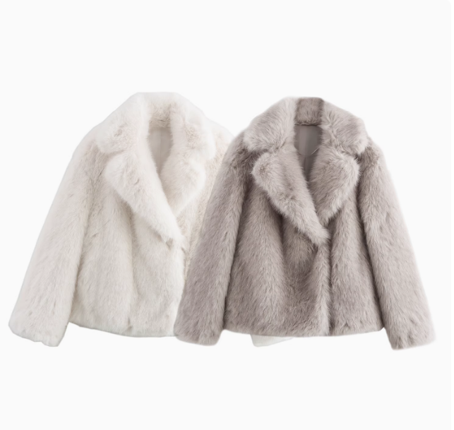 Château | Luxe Faux Fur Effect Coat