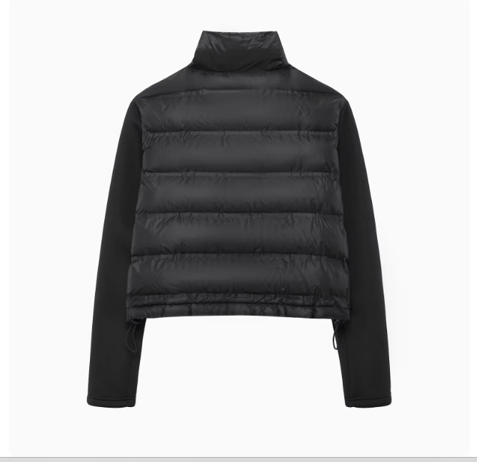 Noir | Spliced Cotton Jacket Coat