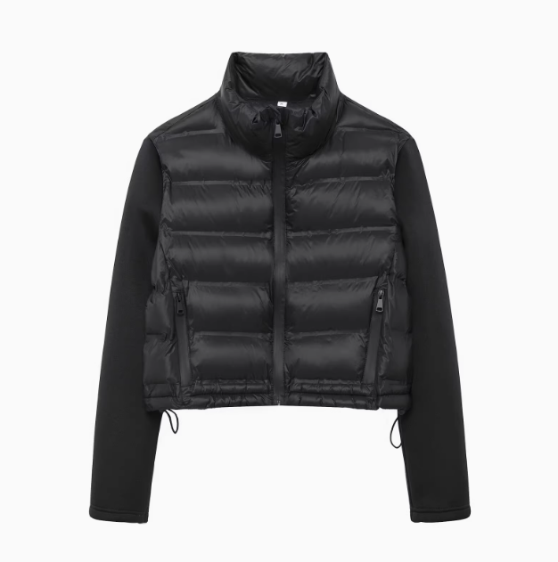 Noir | Spliced Cotton Jacket Coat