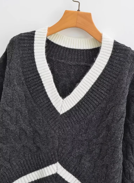 Provence | Asymmetric V-Neck Sweater