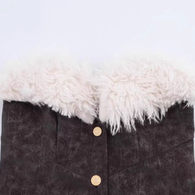 Renaissance | Fur Patchwork Tube Top