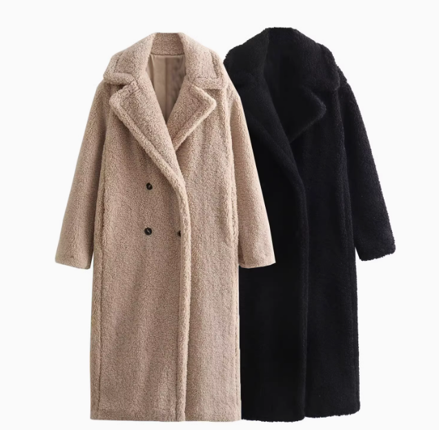 Élise | Fleece Long Coat Jacket