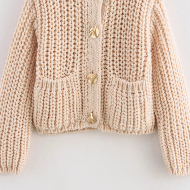 Ariane | Thick Needle Button Jacket