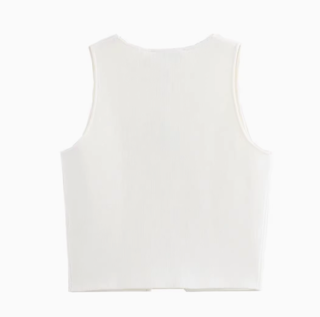 Sophie | Four-Button Solid Color Vest