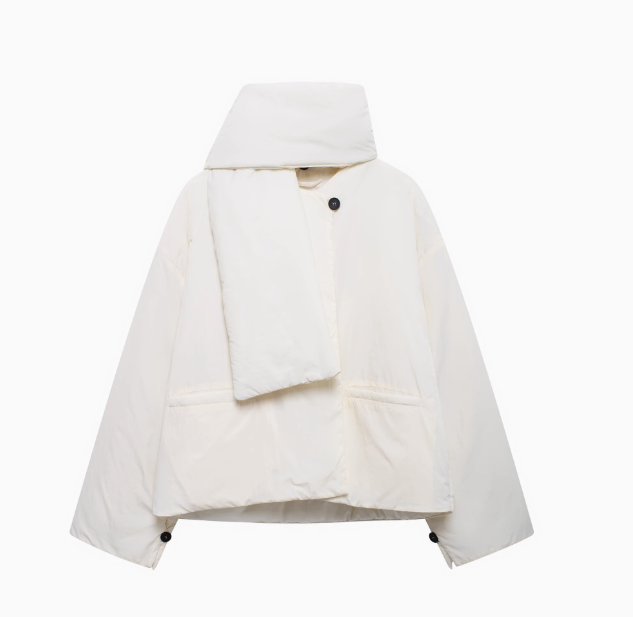 Chloé | Cotton Jacket with Scarf