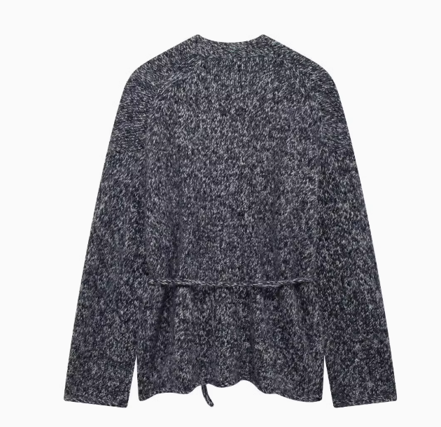 Amélie | Belted Knitted Jacket