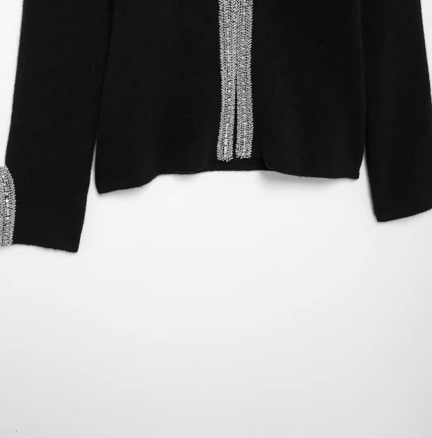 Élise | Beaded Pure Wool Coat