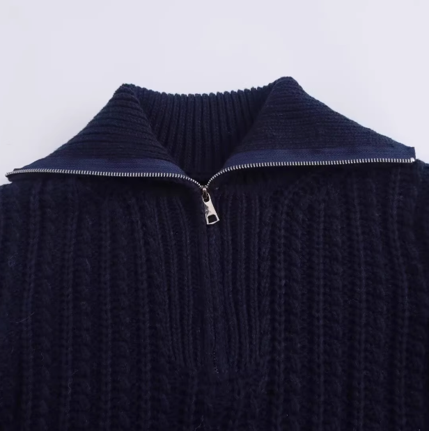 Sophie | Loose Half-Zip Casual Knitted Pullover