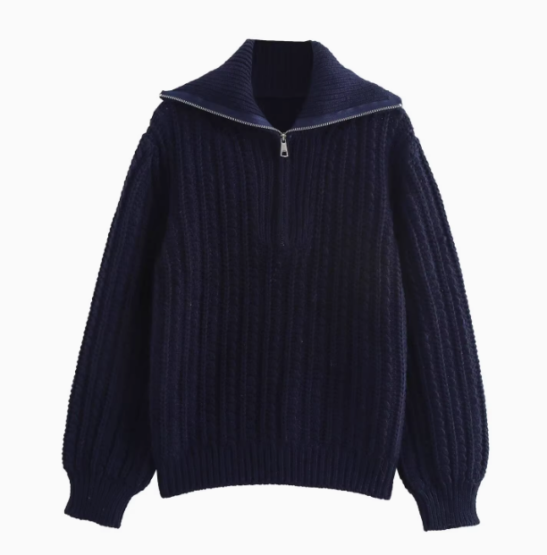 Sophie | Loose Half-Zip Casual Knitted Pullover