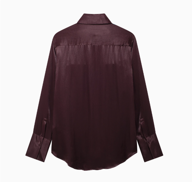 Lucienne | Satin Pocket Shirt