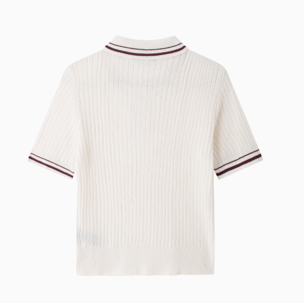 Montreux | Ribbed Cable-Knit Polo