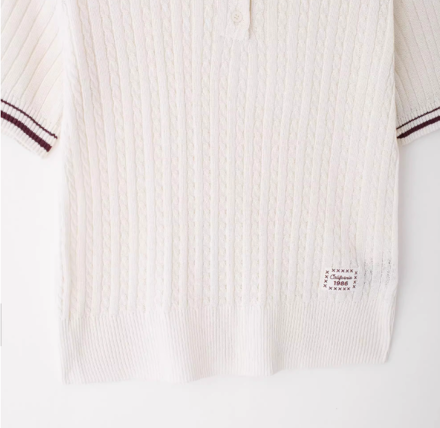 Montreux | Ribbed Cable-Knit Polo