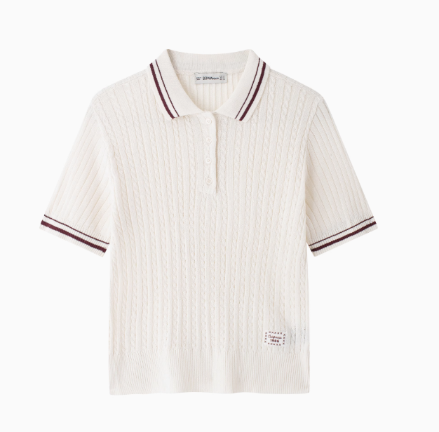 Montreux | Ribbed Cable-Knit Polo