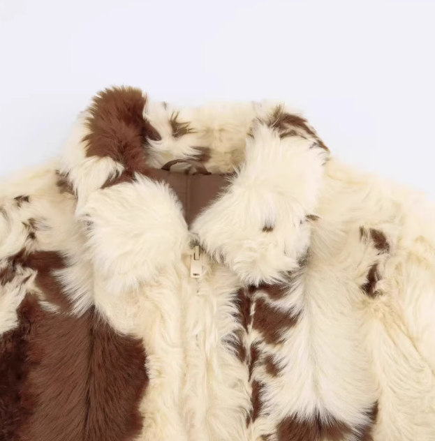 Marina | Animal Print Faux Fur Effect Coat