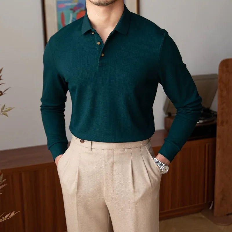 Alessio Long Sleeve Polo