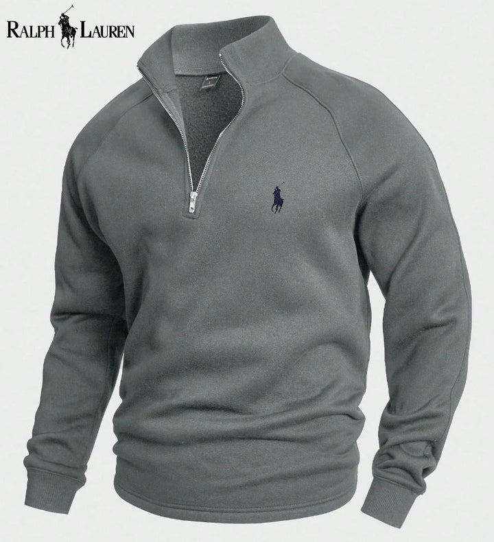 Urbanoval™ Katoenen Half Zip Sweatshirt
