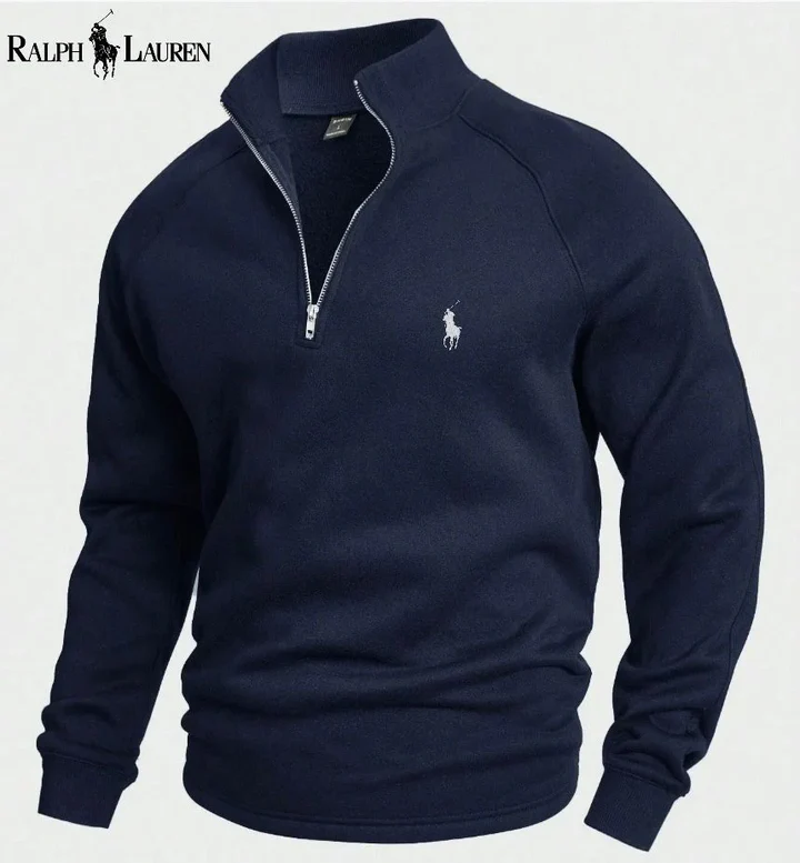 Urbanoval™ Katoenen Half Zip Sweatshirt